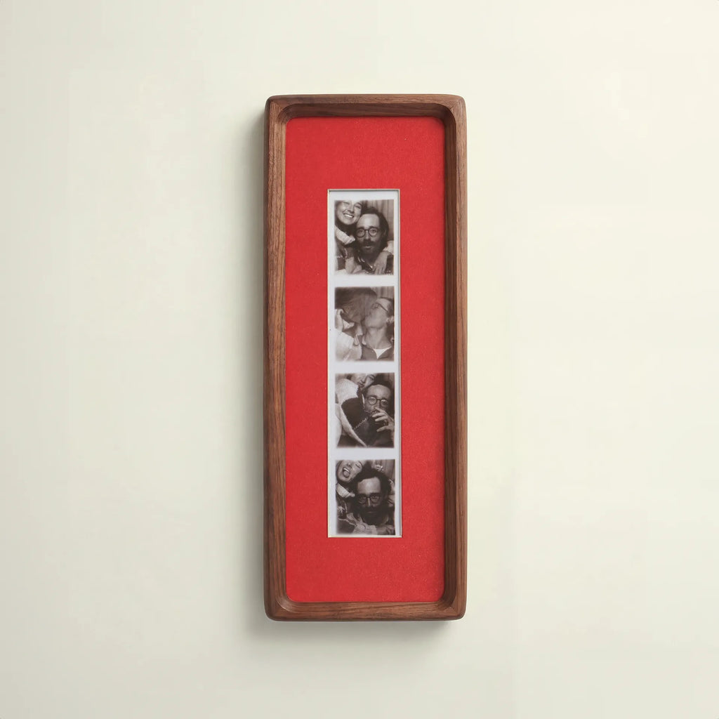 L’Instant — Cadre Photomaton en Noyer Rouge