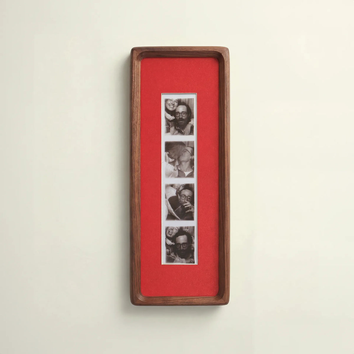 L’Instant — Cadre Photomaton en Noyer Rouge