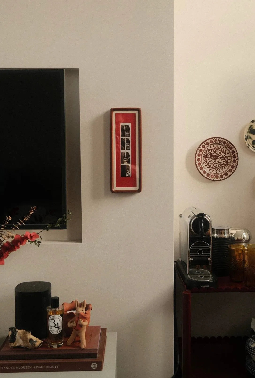 L’Instant — Cadre Photomaton en Noyer Rouge