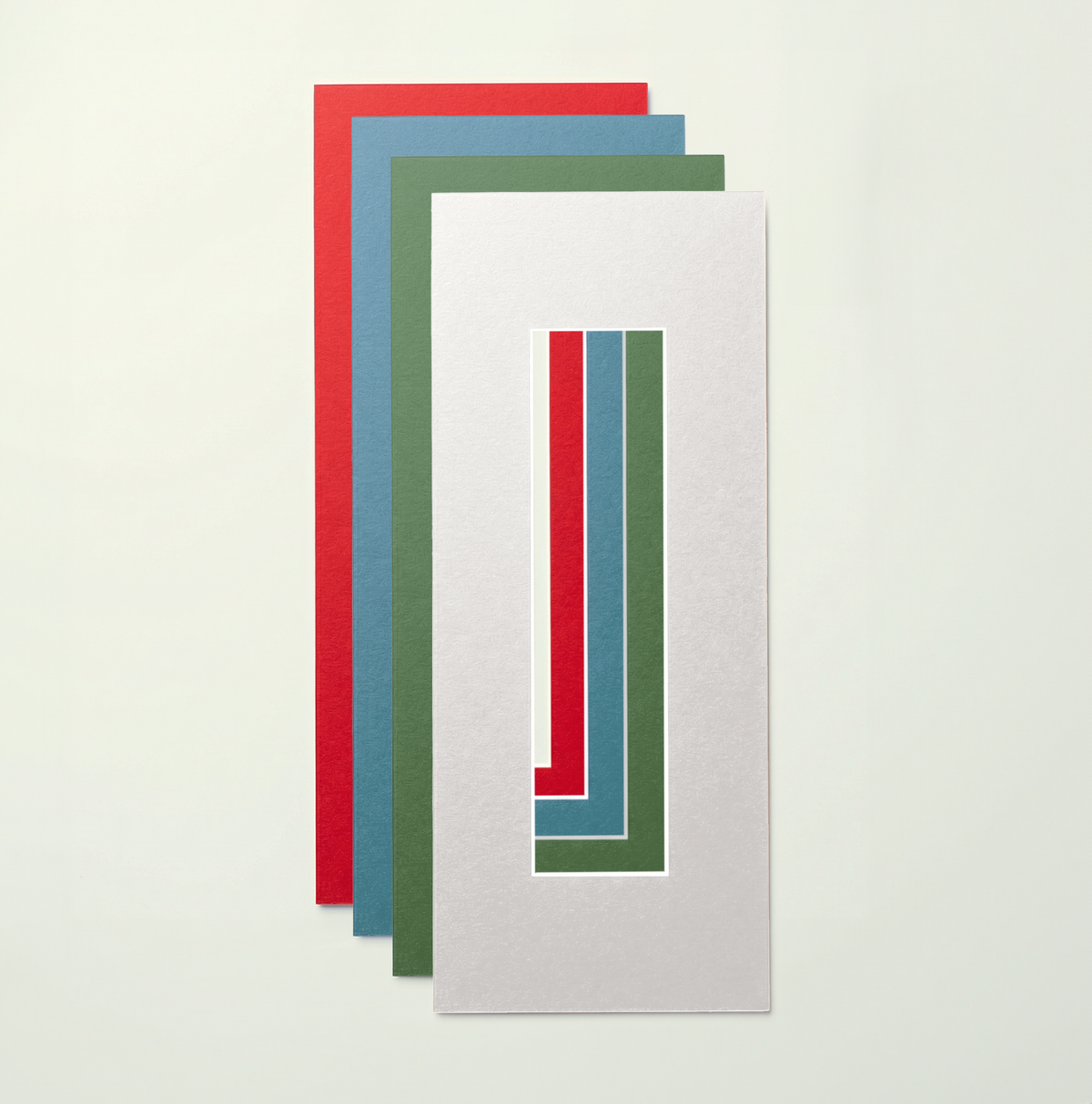 Lot de 4 passe-partout colorés — Vintage 20 × 4 cm